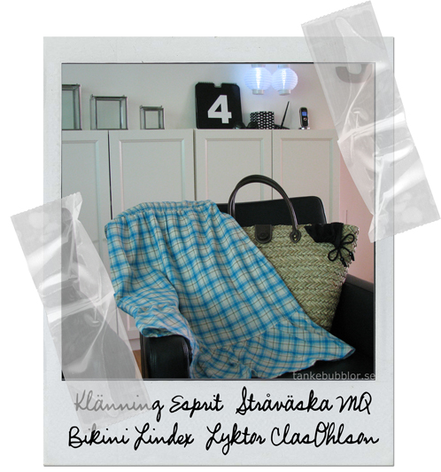 klänning stråväska bikini lyktor